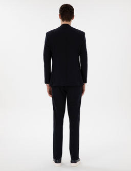 Lacivert Ex. Slim Fit Tak_m Elbise