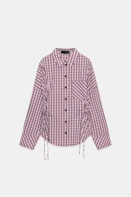 CAMISA CUADROS MULTIPOSICI?N / Rosa / Blanco