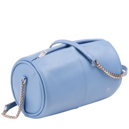 Итальянская кожаная сумка DuDu Bags серии Abigail | пастельно-голубой
