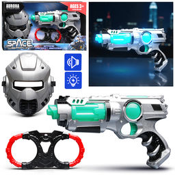 Набор оружия "Космо полиция" (свет, звук) на батарейках, в коробке