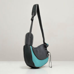 Сумка-переноска Слинг для животных, 37 х 20 см, голубая - Пижон фото 3