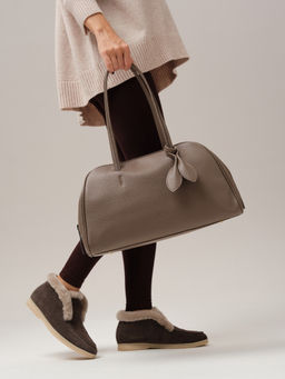 Кожаная сумка Petal DBR 31338 таупе  фото 7