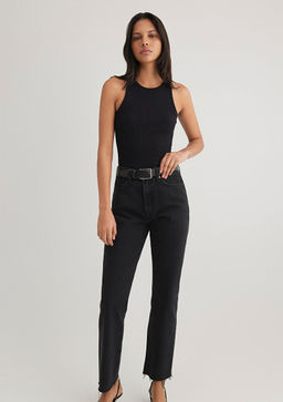 Halter Yaka Siyah Basic Atlet - Mavi фото 4