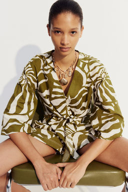Blusa con nudo decorativo - H&m фото 2