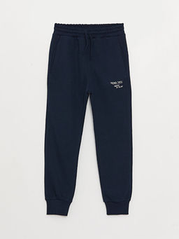 Beli Lastikli Bask?l? Erkek ?ocuk Jogger E?ofman Alt?