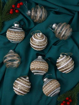 Ёлочные игрушки Орсон, шары новогодние, d=8 см, 9 шт., изысканность - Зимнее волшебство фото 8