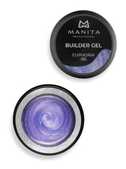 Manita Professional Гель моделирующий для ногтей с хлопьями юки / Builder Gel Euphoria №06, 15 мл