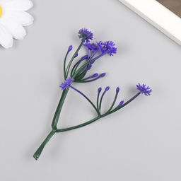 Искусственное растение для творчества «Цикорий», набор 8 шт., фиолетовый, 10 см
