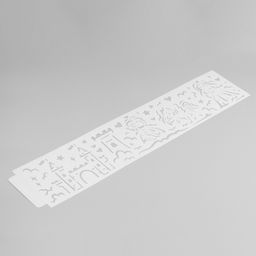 Трафарет бордюрный пластик «Принцессы и замок», 60×12 см