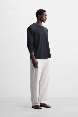 LIGHTWEIGHT LONG SLEEVE T-SHIRT - Zara фото 4