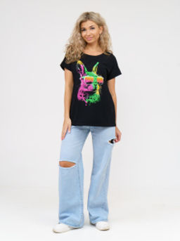 911 Футболка "Черный/заяц"