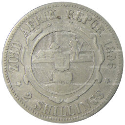 2 шиллинга 1896 года ЮАР (Трансвааль)