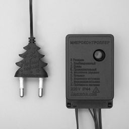 Гирлянда Нить 5.5 м, IP20, тёмная нить, 140 ламп, свечение мульти, 8 режимов, 220 В - Luazon lighting фото 4