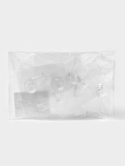 Крючки двойные самоклеящиеся настенные прозрачные, 5.65.6 см, 5 шт. - Simaland фото 3