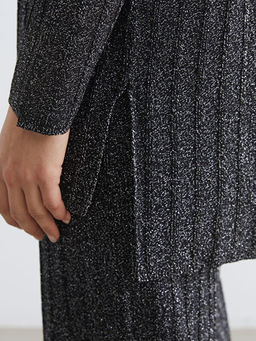 Yar?m Bal?k?? Yaka Kad?n Triko Tunik