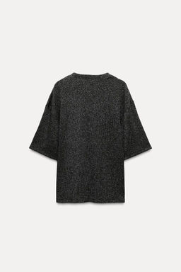 METALLIC THREAD SHORT SLEEVE TOP - Zara фото 6