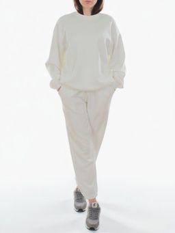 3410/3411 WHITE Костюм спортивный женский (95% хлопок, 5% эластан)