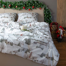 Постельное бельё Этель Winter countryside 1.5 сп 143х215 см,150х214 см, 70х70 см 2 шт,поплин 125 г/м2  фото 5