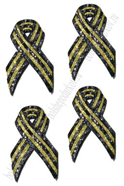 Лазерная вырубка из кожзама "9 мая" 3,7*6 см (10 шт) №9, несклеенная