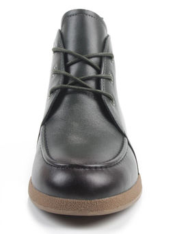 01-S77-97 DK. GREEN Ботинки демисезонные женские (натуральная кожа, байка)