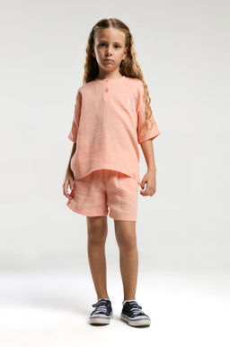 K_z _ocuk Somon Pijama Tak_m_ Sepette S_rpriz _ndirim