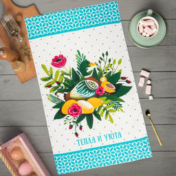 Цена за 3 шт. Полотенце пасхальное Доляна Тепла и уюта 35х60 см, 100% хлопок, 160г/м2