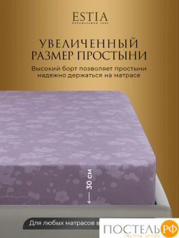 Простыня на резинке Estia ЭРИАС хлопок-сатин  фото 9