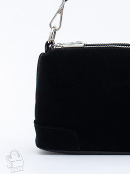 Сумка женская кожаная 5555PEF black Polina&Eiterou  в Новосибирске