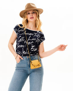 Футболка с рукавом кимоно из Искусственного шёлка - Elena sorti фото 9