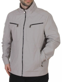 D-3019 GRAY Ветровка мужская (60% хлопок, 40% нейлон)