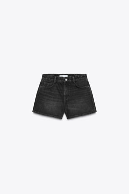 Z1975 MOM FIT MID-WAIST SHORTS - Zara фото 4