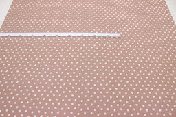 Теплый хлопок Цветочный ряд цв.розовое какао, ш.1.50м, хлопок-100%, 160гр/м.кв - Купава фото 2