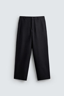 LIMITED EDITION 100% WOOL STRAIGHT-LEG TROUSERS - Zara фото 6