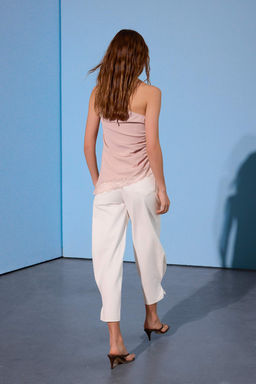 Limited Edition Ekru Paca Detayl? Yuksek Bel Baggy Jeans TWOSS26JE00255 - Trendyolmilla фото 5