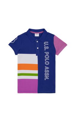 U. S. Polo Assn Синяя футболка с воротником-поло для мальчиков
