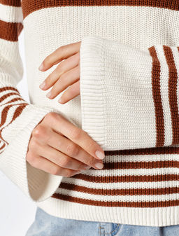 Джемпер крупной вязки из хлопка - Vilatte фото 6