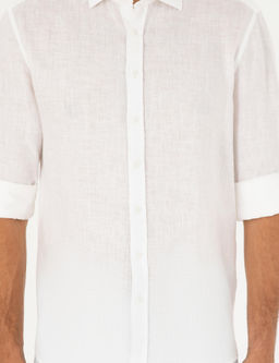 Beyaz Keten Regular Fit G_mlek - Pierre cardin фото 6