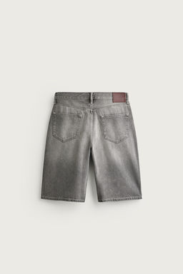 BERMUDA DENIM LOOSE FIT / Gris - Zara фото 7