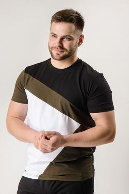 Спортивная футболка из высококачественного хлопка с лайкрой