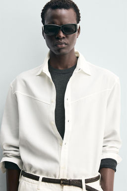 FLOWING WESTERN SHIRT - Zara фото 5