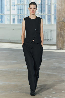 ZW COLLECTION BUTTONED WAISTCOAT TOP - Zara фото 8