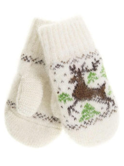 Варежки детские круговые "Олень" 0104-1