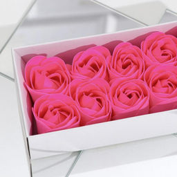 Мыльные розы, фуксия, набор 10 шт. - SB BEAUTY фото 4