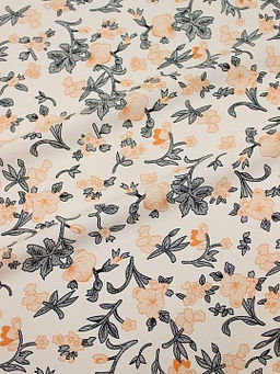 Штапель Капуцин цв.персиковый, ш.1.45м, вискоза-100%, 100гр/м.кв