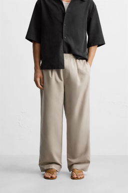REGULAR FIT JOGGER WAIST TROUSERS - Zara фото 2