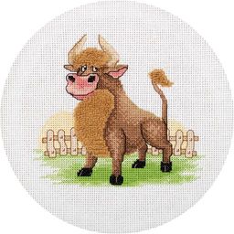 Klart набор для вышивания 8-489 Первый парень на деревне 15.5 х 14.5 см