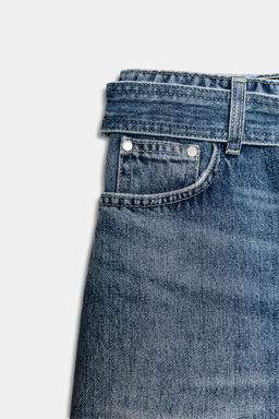 FALDA CORTA DENIM ZW COLLECTION / Azul - Zara фото 7