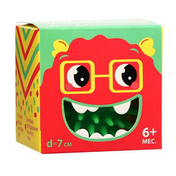 Мяч массажный развивающий Крошка Я, ø7 см, зеленый