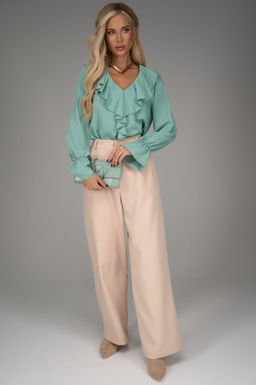Блузка Мишель (мятный) - Эльза фото 5