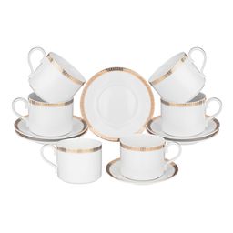ЧАЙНЫЙ НАБОР LEFARD CROWN НА 6 ПЕР. 12 ПР. 300 МЛ ЗОЛОТОЙ